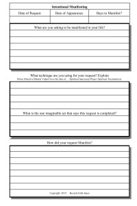 1-website preview Manifesting Journal- Request to Manifest